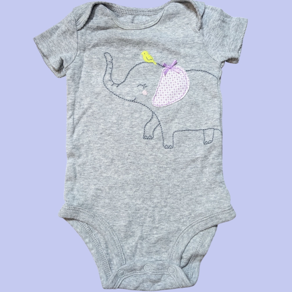 Carter's Gray Elephant One Piece